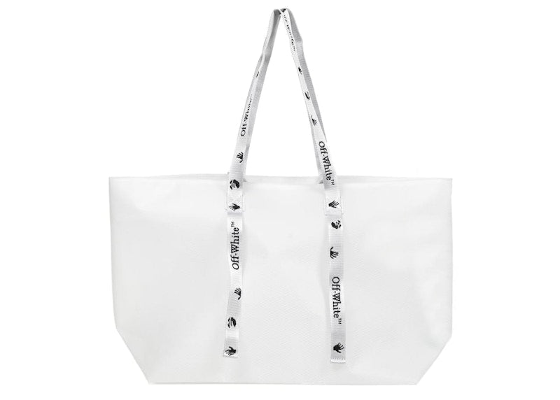 OFF-WHITE Commercial Tote Bag "SCULPTURE" Large White