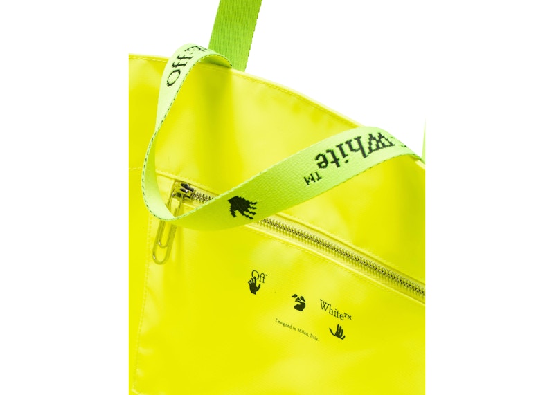 OFF-WHITE Commercial Tote Bag "SCULPTURE" Yellow/Black