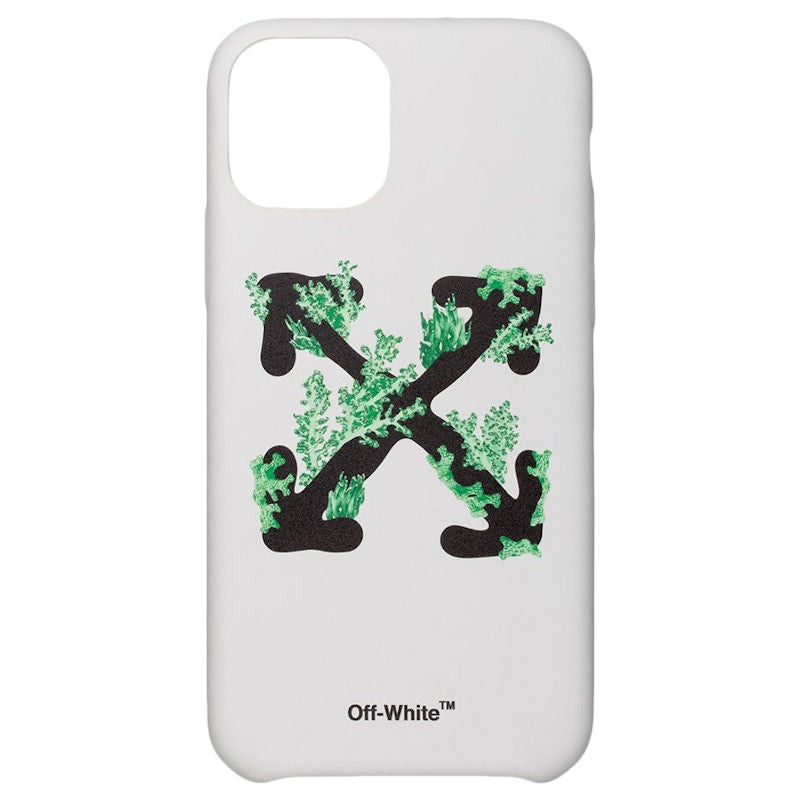 OFF-WHITE Corals Print iPhone 11 Pro Case White/Black