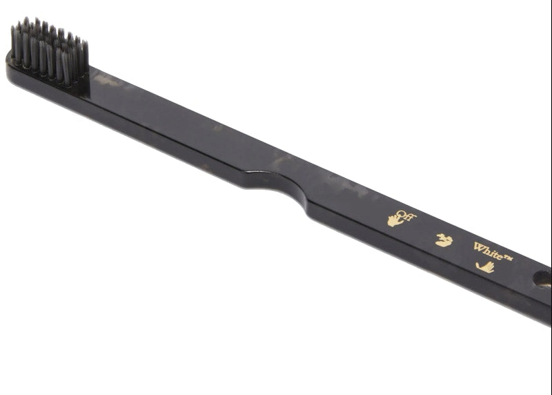 OFF-WHITE Dark Havana Gold Meteor Tooth Brush