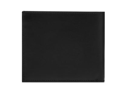 OFF-WHITE Debossed "For Money" Quote Bifold Wallet (8 Slot) Black