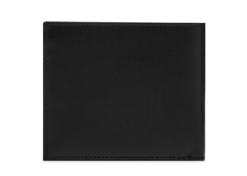 OFF-WHITE Debossed "For Money" Quote Bifold Wallet (8 Slot) Black