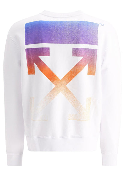 OFF-WHITE Degrade Arrows Crewneck White/Fucshia Multi