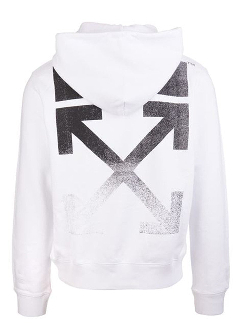 OFF-WHITE Degrade Arrows Hoodie White