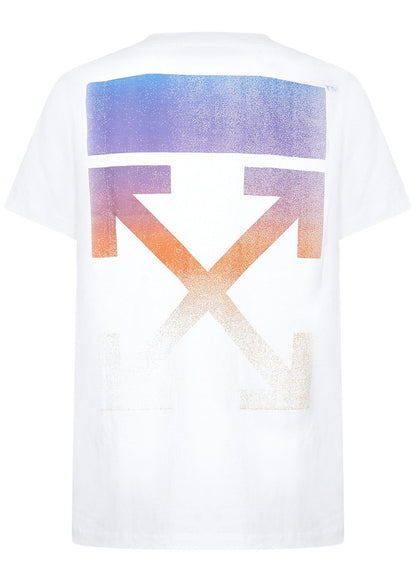 OFF-WHITE Degrade Arrows Short Sleeve T-Shirt White Multi