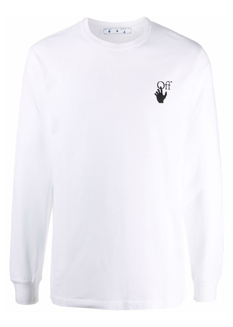 OFF-WHITE Degrade Arrows Long Sleeve T-Shirt White
