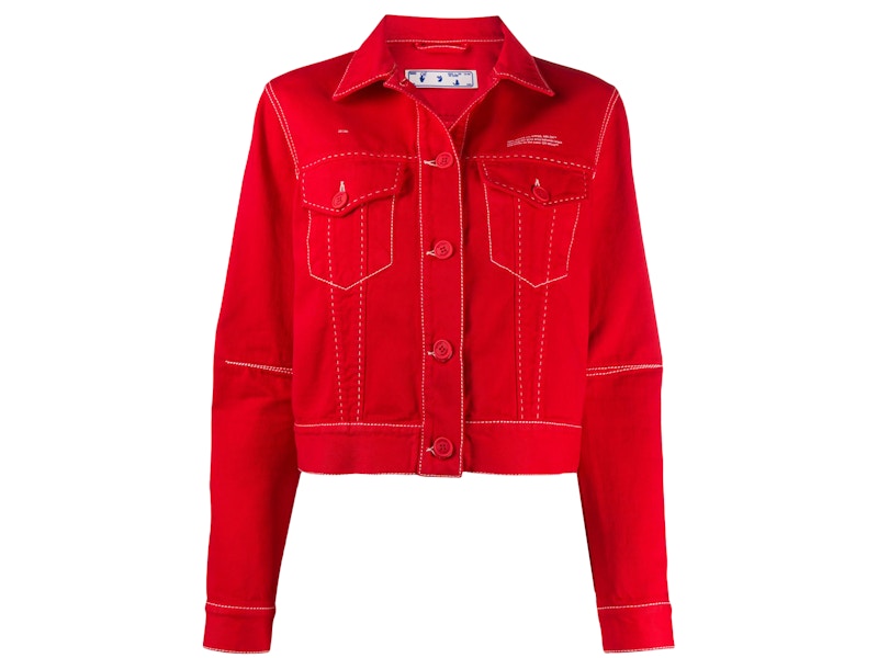 OFF-WHITE Denim Jacket Red