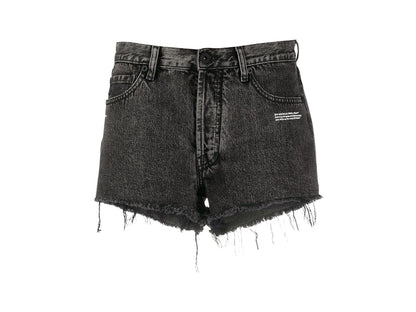 OFF-WHITE Denim Shorts Dark Grey