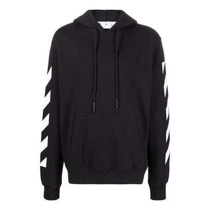OFF-WHITE Diag Arrow Slim Hoodie Black