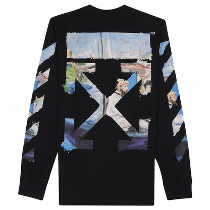 OFF-WHITE Diag Arrows L/S T-shirt Black/Multicolor