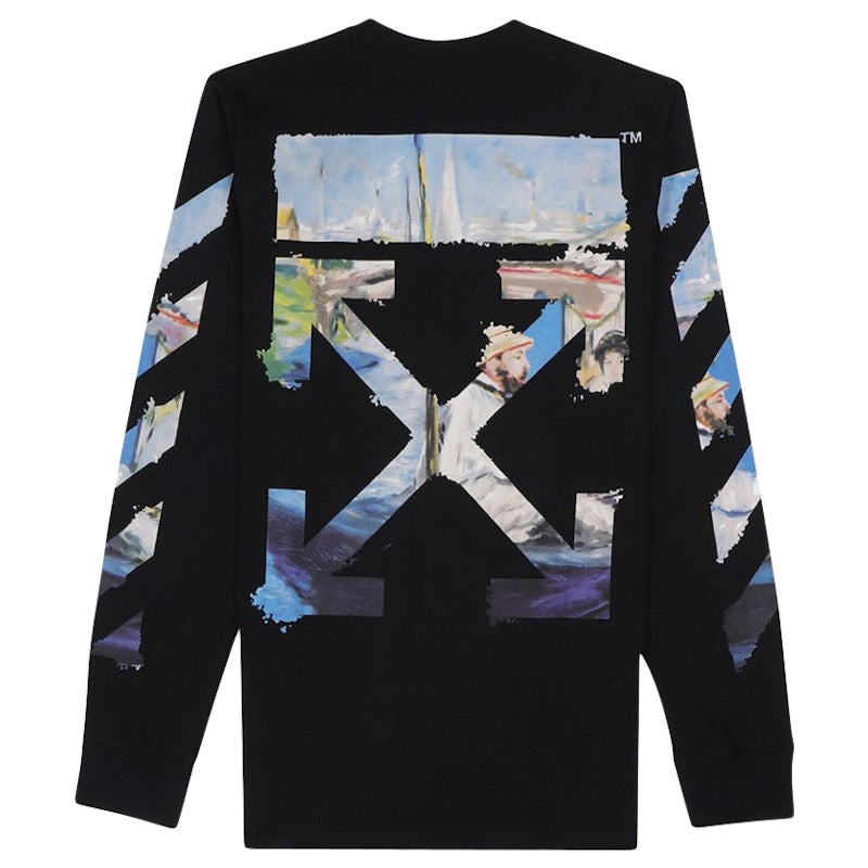 OFF-WHITE Diag Arrows L/S T-shirt Black/Multicolor