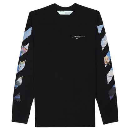 OFF-WHITE Diag Arrows L/S T-shirt Black/Multicolor