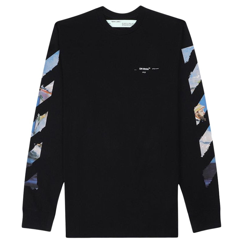 OFF-WHITE Diag Arrows L/S T-shirt Black/Multicolor