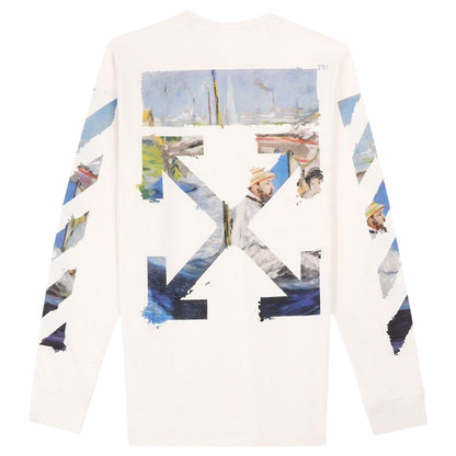 OFF-WHITE Diag Arrows L/S T-shirt White/Multicolor