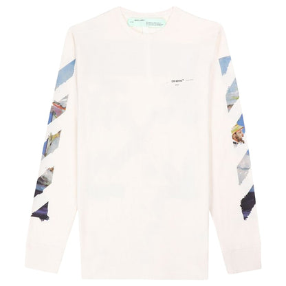 OFF-WHITE Diag Arrows L/S T-shirt White/Multicolor