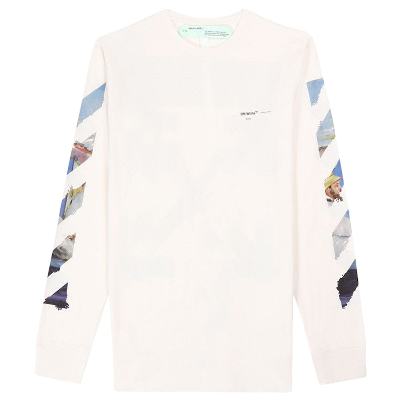 OFF-WHITE Diag Arrows L/S T-shirt White/Multicolor