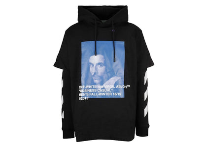 OFF-WHITE Diag Bernini L/S Tee Hoodie Black