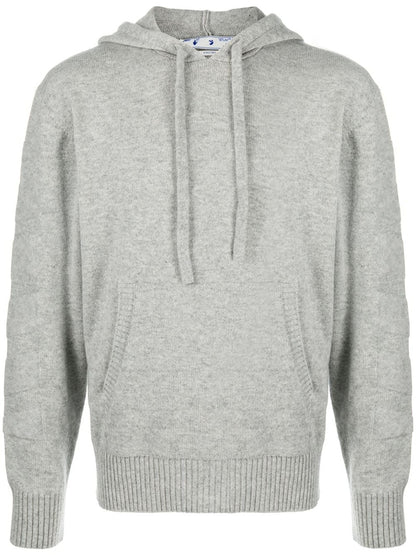 OFF-WHITE Diag Cashmere Hoodie Grey