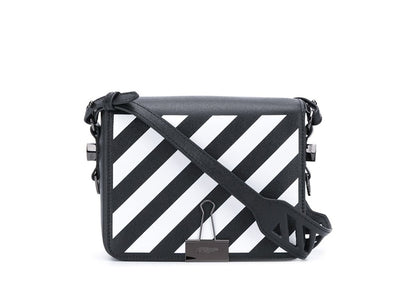 OFF-WHITE Diag FW20 Binder Clip Bag Mini Black/White