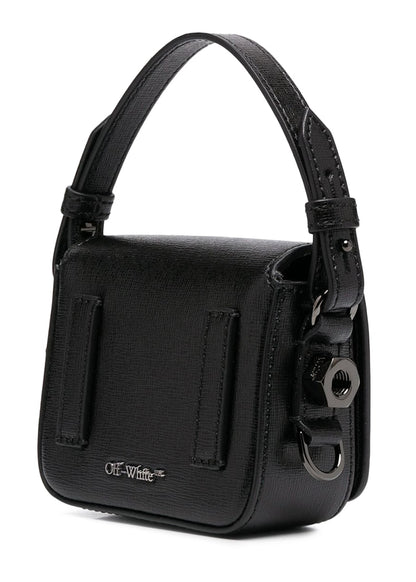 OFF-WHITE Diag Flap Bag Baby Black/White/Fucschia Multi