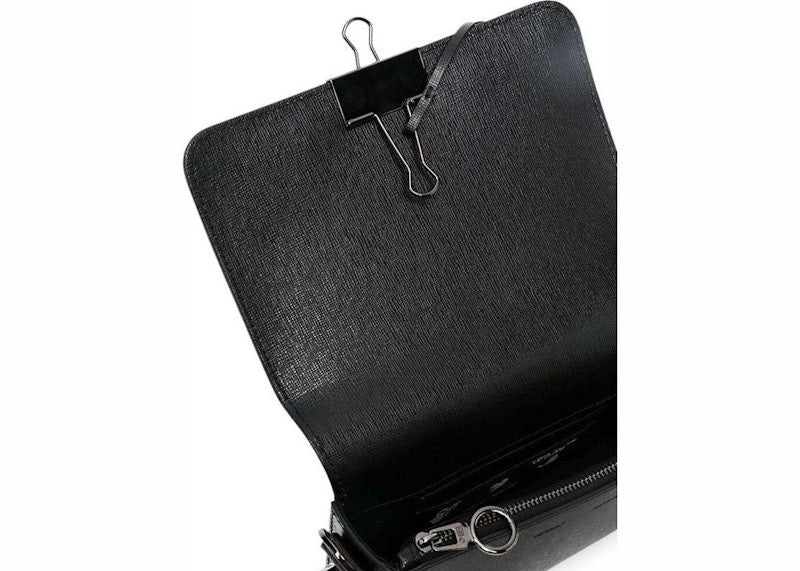 OFF-WHITE Diag Mini Flap Black/White