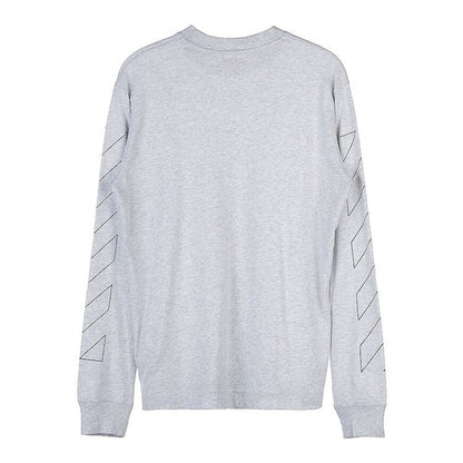 OFF-WHITE Diag Outline Skate T-shirt Melange Grey