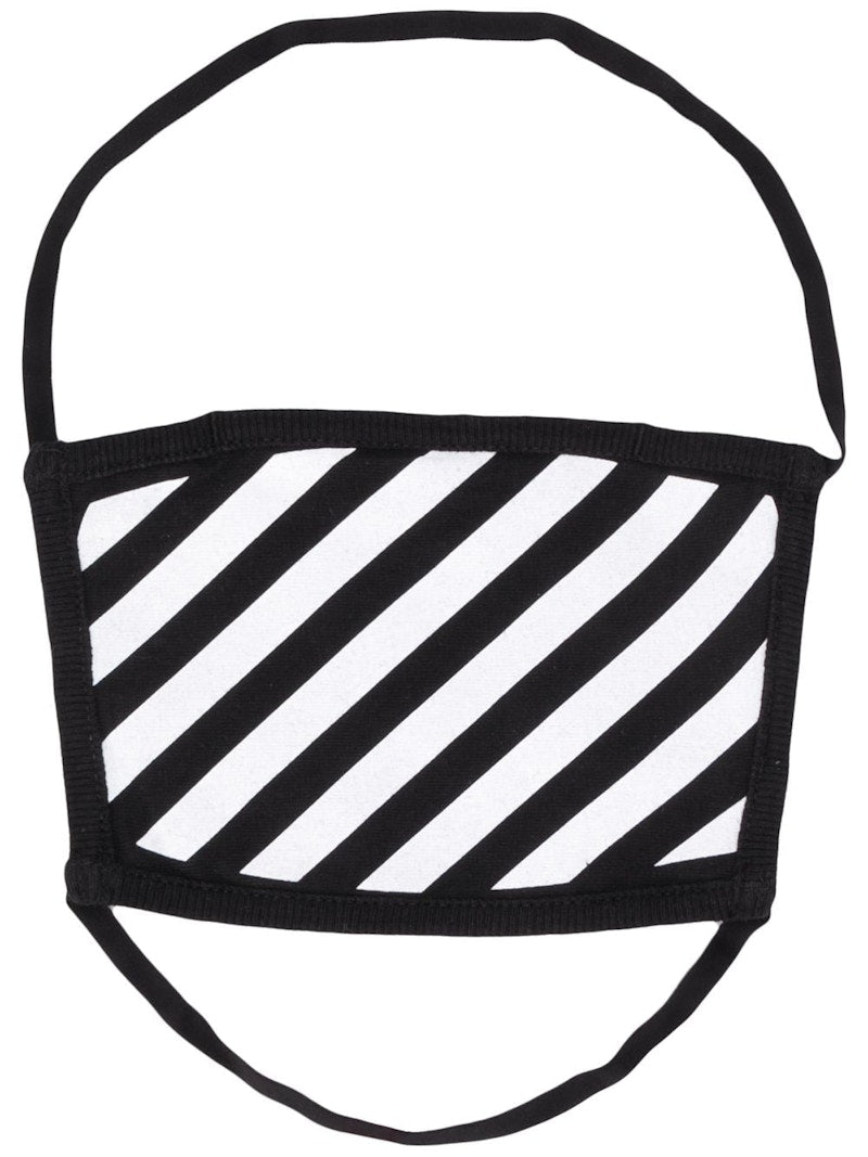 OFF-WHITE Diag Over The Head Face Mask Black/White