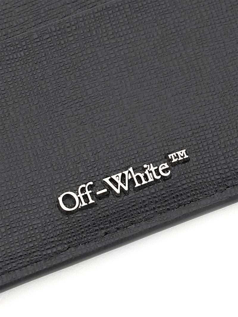 OFF-WHITE Diag Print (2 Card Slot) Card Holder Black