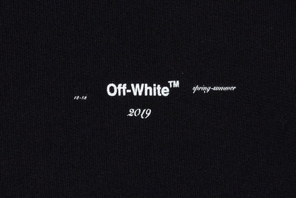 OFF-WHITE Diag Print Zip Up Hoodie Black/Multicolor