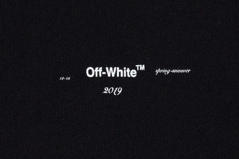 OFF-WHITE Diag Print Zip Up Hoodie Black/Multicolor