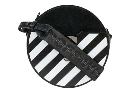 OFF-WHITE Diag Round Bag Black/White