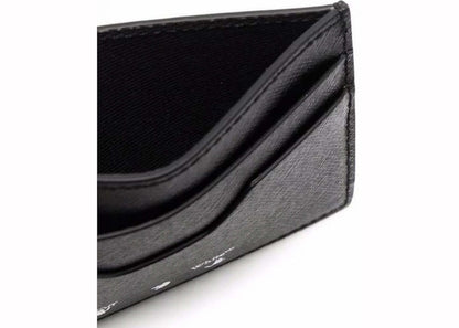 OFF-WHITE Diag Saf Binder Card Holder Black/White