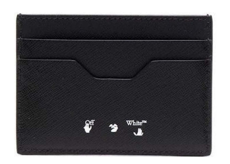 OFF-WHITE Diag Saf Binder Card Holder Black/White