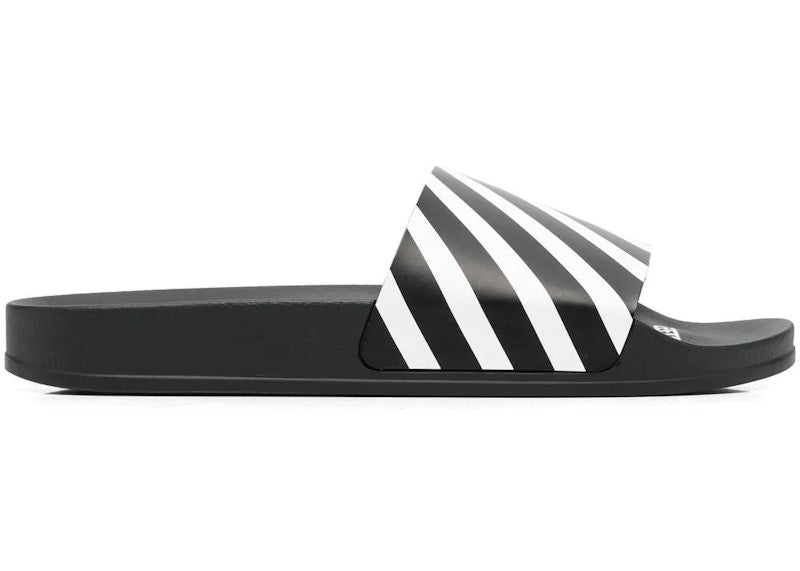 OFF-WHITE Diag Slider Black White