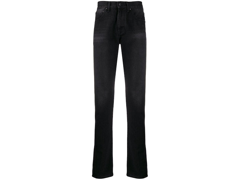 OFF-WHITE Diag Slim Fit Denim Jeans Jeans Black/White