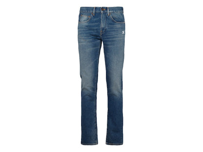 OFF-WHITE Diag Slim Fit Denim Jeans Medium Blue/White