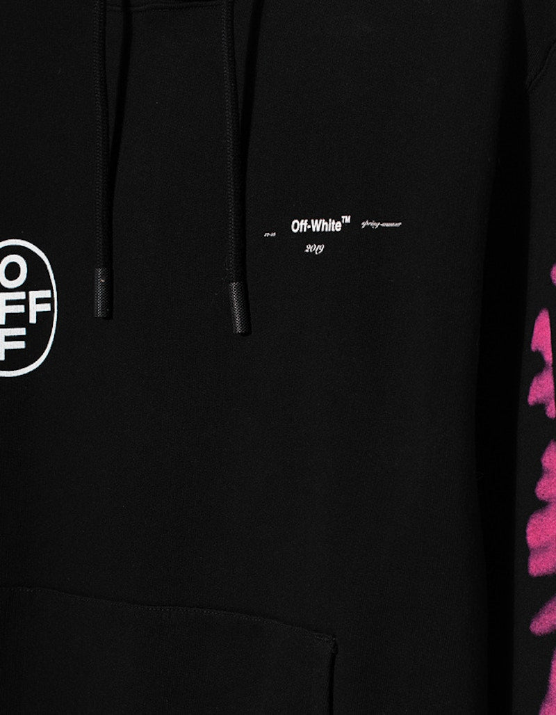 OFF-WHITE Diag Stencil Hoodie Black/Multicolor