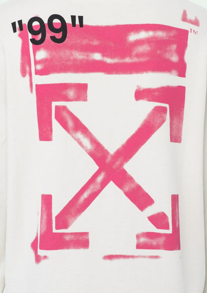 OFF-WHITE Diag Stencil Hoodie White/Red/Black