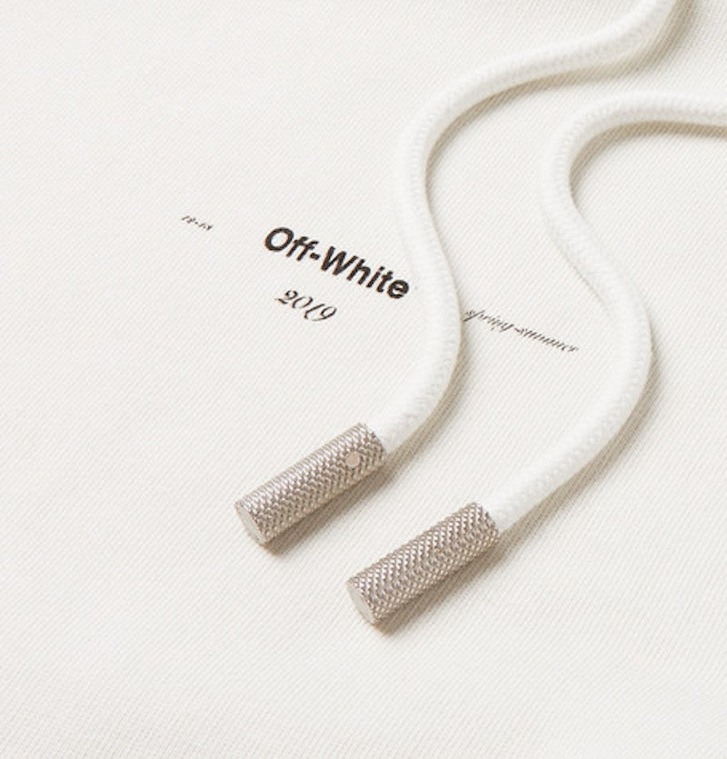 OFF-WHITE Diag Stencil Hoodie White/Red/Black