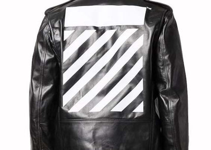 OFF-WHITE Diag Tab Biker Jacket Black