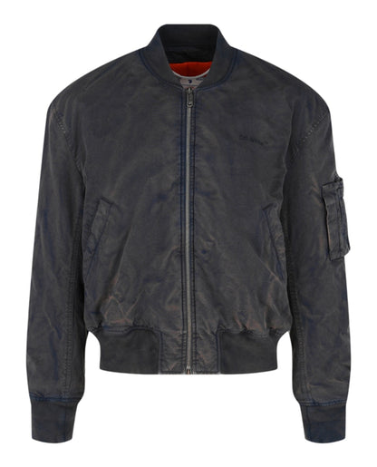 OFF-WHITE Diag Tab Vintage Bomber Jacket Blue
