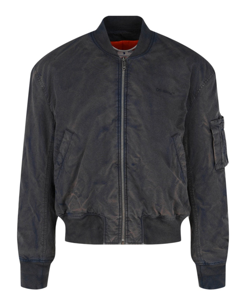 OFF-WHITE Diag Tab Vintage Bomber Jacket Blue