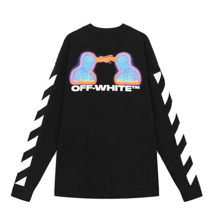 OFF-WHITE Diag Thermo Long Sleeve T-shirt Black/Multicolor