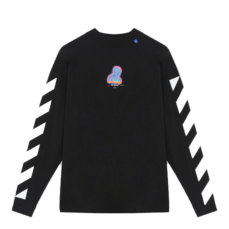 OFF-WHITE Diag Thermo Long Sleeve T-shirt Black/Multicolor