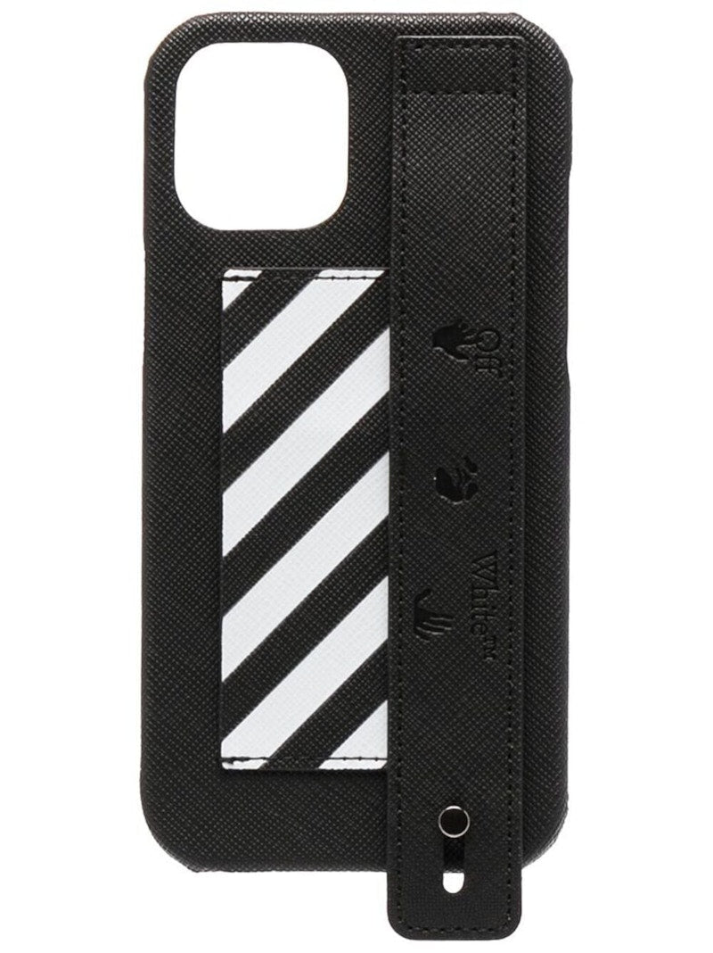 OFF-WHITE Diag with Strap iPhone 12 Pro Max Case Black/White
