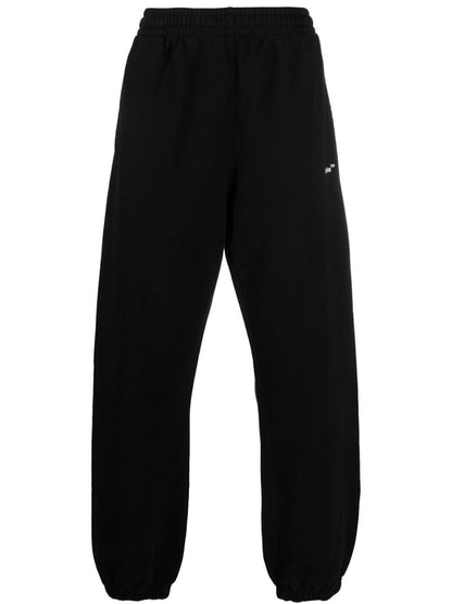 OFF-WHITE Diagonal Helvetica Slim Sweatpants Black/White