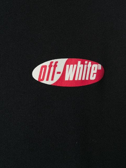 OFF-WHITE Diagonal Split Logo Sweatshirt Black