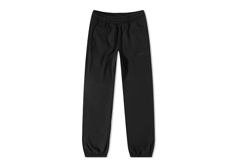 OFF-WHITE Diagonal Tab Slim Sweatpants Black/Black