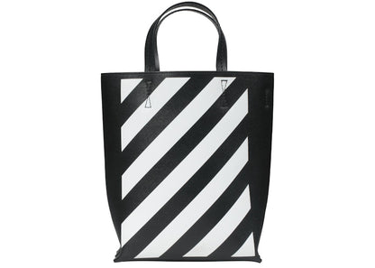 OFF-WHITE Diagonal Tote Bag Black/White
