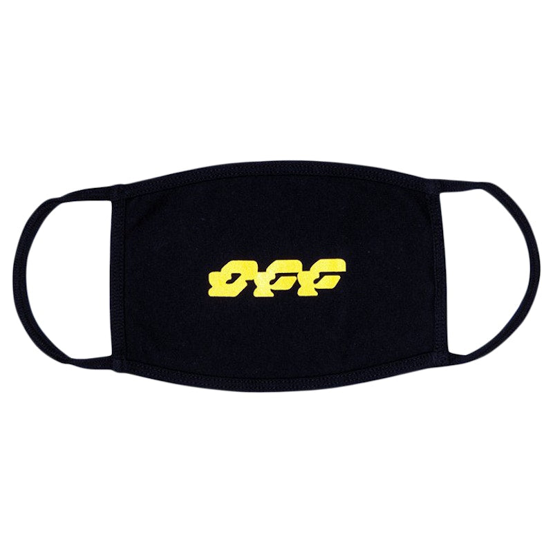 OFF-WHITE Disrupted Face Mask Black/Yellow